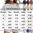 thumbnail image 3 of Women's Oversized Crewneck Sweatshirt with Drop Shoulders and Ribbed Cuffs Heather Grey Casual Top, S-2XL, 3 of 6