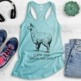 thumbnail image 2 of Llama Said Knock You Out Tank Top, Ladies Racerback Tank Top, Funny Animal Tee, Funny Pun Tank, Llama Tank, Cancun, XX-Large, 2 of 3