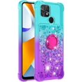 thumbnail image 2 of Slim Fit Phone Case for Xiaomi Poco C40, Bling Shiny Quicksand Effect TPU Bumper Case with Four Corners Heavy Protection Anti-Fall Cover for Xiaomi Poco C40,Pink Purple, 2 of 15