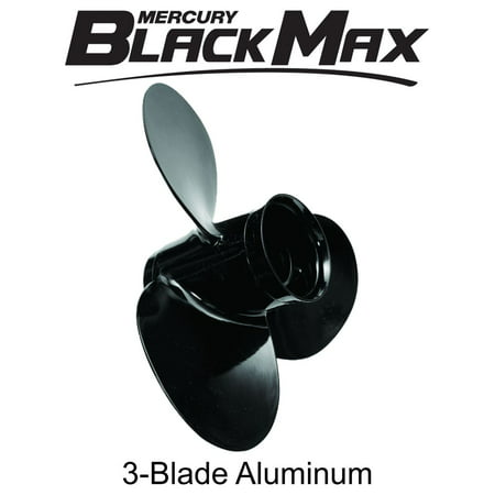 Mercury Marine Black Max 10-3/8 x 13 Pitch 3-Blade Aluminum Propeller (Best Prop For Mercury 25 Hp)
