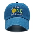 thumbnail image 1 of Embroidered Pickleball Hat for Men Women, Pickle Ball Gifts, Adjustable Washed Baseball Cap, 1 of 6