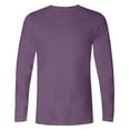 thumbnail image 4 of Crossline Print Shirts for Men Crew Neck Long Sleeve Pullover Top Loose Fit Casual Tops Athletic Trendy Loungewear Workout Basic Sweatshirts Lightweight T-Shirt Outfits, 4 of 5