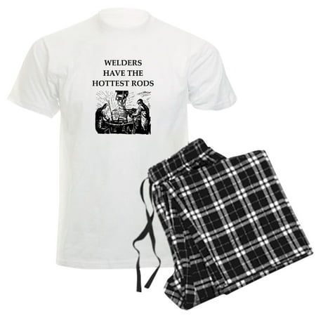 CafePress - Welders Joke Men's Light Pajamas - Men's Light Loose Fit Cotton Pajama Set