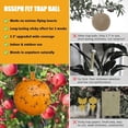 thumbnail image 3 of 6 PCS Fly Traps Ball Fly Trap Indoor, Hanging Fly Bugs Sticky Ball Outdoor, Gnat Trap Ball for House Plants Kitchen Drain Yard Garden (6PCS, Yellow), 3 of 18