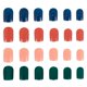 thumbnail image 4 of 4 Sets Detachable Nail Art Stickers for Women – Stylish DIY Manicure Decals with Assorted Patterns for Elegant Nail Design, 4 of 5