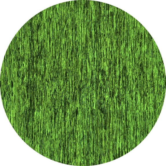 Ahgly Company Indoor Round Oriental Green Modern Area Rugs, 5' Round