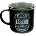 thumbnail image 6 of Pavilion Gift Company - Brother Absolute Legend - Ceramic 13-ounce Campfire Mug, Double Sided Coffee Cup, Brother Mug, Brother Gifts From Sister, 1 Count (Pack of 1), 3.75” x 5” x 3.5”, Black/Gray, 6 of 8