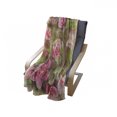 thumbnail image 4 of Shabby Flora Soft Flannel Fleece Throw Blanket, Romantic Retro Floral Composition Grunge Wedding Corsage Artwork, Cozy Plush for Indoor and Outdoor Use, 60" x 80", Green Pink Pale Pink, by Ambesonne, 4 of 6