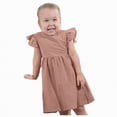 thumbnail image 3 of NIEWTR Robe pour Tout-Petites Filles Confortable à Fleurs à Volants Sans Manches Robe d'Été Bébé Douce Robe de Fête (Rose, 2-3 Ans), 3 of 7