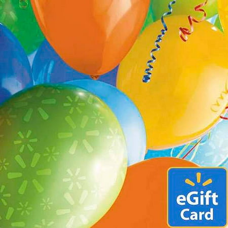 Birthday Balloons Walmart eGift Card