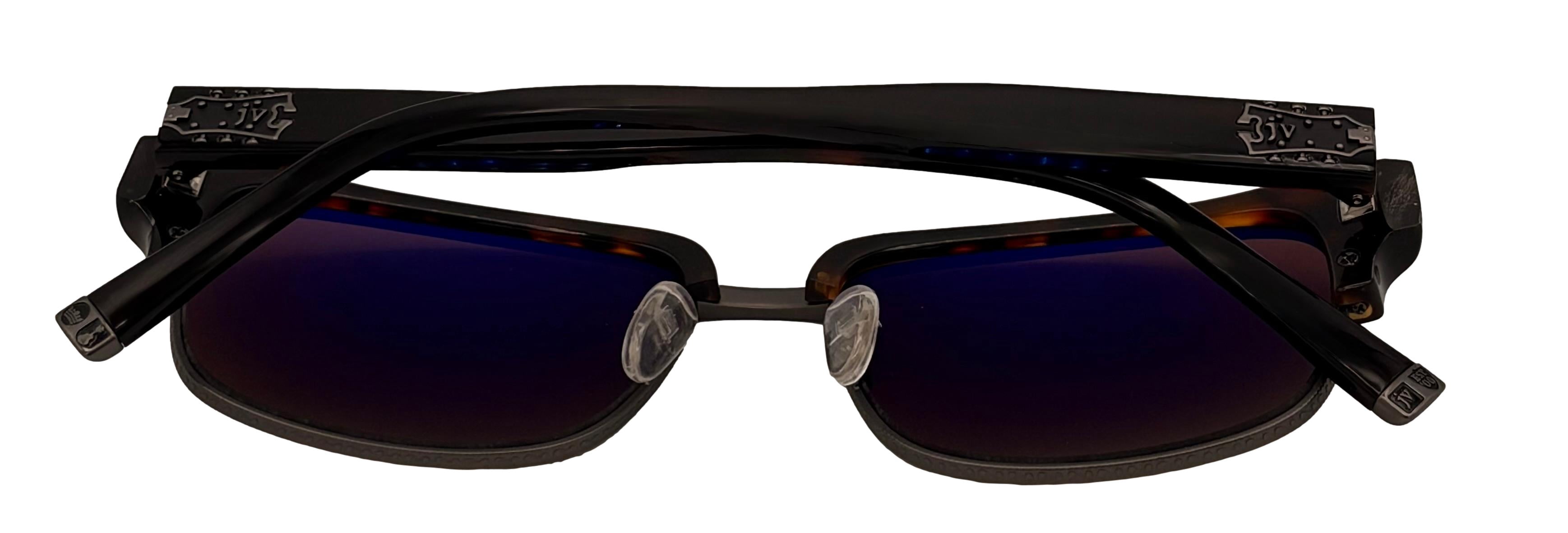 John Varvatos Plastic Soft Men's Rectangle Sunglasses, Brown