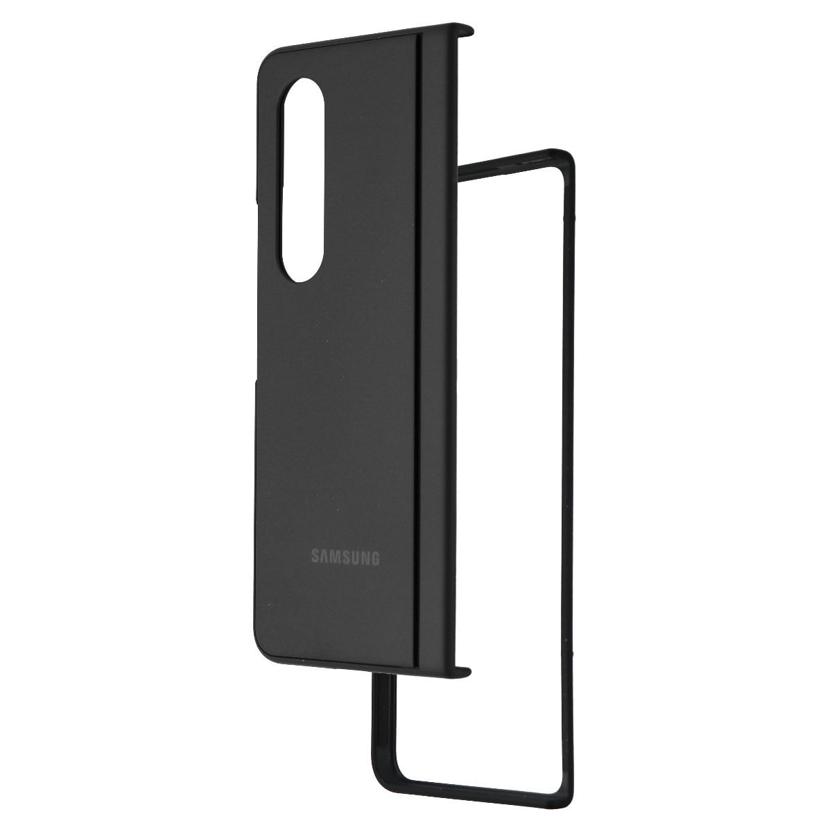 Restored Samsung Official Slim Standing Cover for Galaxy Z Fold4 Black  (Refurbished)