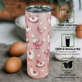 thumbnail image 5 of Chicken Tumbler with Lid and Straw- Chicken Gifts for Chicken Lovers Women Girls -Cute Hen Chicken Mug, Skinny Tumbler Cup-Pink Farm Animals Insulated Coffee Mug 20 Oz-Chicken Stuff, Decor, 5 of 6