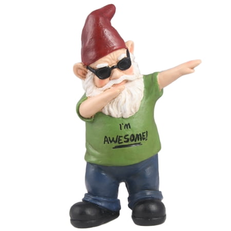 Hi-Line Gifts 11  Iconic Dab Gnome Outdoor Garden Statue