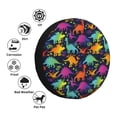thumbnail image 4 of Yiaed Colorful Dinosaur Print Tire Wheel Cover, Waterproof Spare Tire Cover Fit for Jeep, Truck,Trailer, RV, SUV, Camper and Most Vehicle-16 inch, 4 of 6