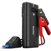 Imazing Portable Car Jump Starter 2000A Peak 18000mAH, 12V Auto Battery Booster Portable Power Pack with LCD Display Jumper Cables, QC 3.0 and LED Light