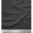thumbnail image 1 of Soimoi Black Georgette Viscose Fabric Geometric Check Fabric Prints By Yard 42 Inch Wide, 1 of 3