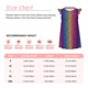 thumbnail image 3 of Balery Leopard Neon Rainbow Gradient Camisón de princesa para niñas, pijama de algodón con mangas abullonadas, suave y bonito.-Medium, 3 of 6