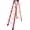 Red-JNUS-W2717P312090, variant on 5 Step Single Side Fiberglass Step Ladder Non‑Conductive Insulation Ladder for Electrical Engineering Safety Work with 330 LBS Load Capacity Non‑Slip Stable Design
