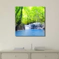 thumbnail image 2 of wall26 - Canvas Prints Wall Art - Erawan Waterfall in Thailand Beautiful | Modern Wall Decor/Home Decoration Stretched Gallery Canvas Wrap Giclee Print. Ready to Hang - 16" x 16", 2 of 4