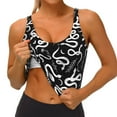thumbnail image 3 of Uemuo Hand Drawn Snake Pattern Women's Sports Bra - High Impact Support, Breathable, and Comfortable Athletic Bra for Running, Yoga, and Workouts, 3 of 9