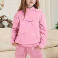 thumbnail image 2 of TGPMGRZ Unisex Kids' Sweatsuit Set Back to School Outfits for Fall Athletic Jogging Outfits #A03 Pink, 3-4 Years, 2 of 4