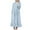 Light Blue, variant on LLYwey formal Evening Dresses for Women Fashion Round Neck Loose Long Sleeve Solid Ankle-Dress Long Dress New Casual Dresses Khaki M
