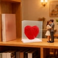 thumbnail image 5 of 3D Foam Rose Heart Gift Box for Valentine's Day – Red, Pink, White, Blue, Green – 15x15x8cm, 5 of 6