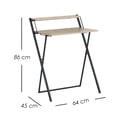 thumbnail image 2 of Ilios Innova | Escritorio Plegable Compacto Minimalista con Repisa, No Requiere Armado, Elegante y Resistente en MDF con Melamina y Estructura Metálica., 2 of 9