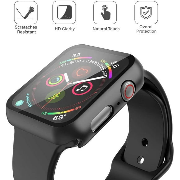 [PST] 38mm Apple Watch iWatch Étui, Protection Complète Robuste Étui avec Protecteur d'Écran en Verre Trempé pour Apple Watch Série iWatch