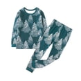 thumbnail image 1 of Conjunto de pijama para bebé Owlivia de algodón orgánico Christmas Pine 12-18 m, 1 of 4