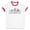 White/Red, variant on Skyline Louisville Kentucky Ringer Tee Shirt Unisex Large White/Black