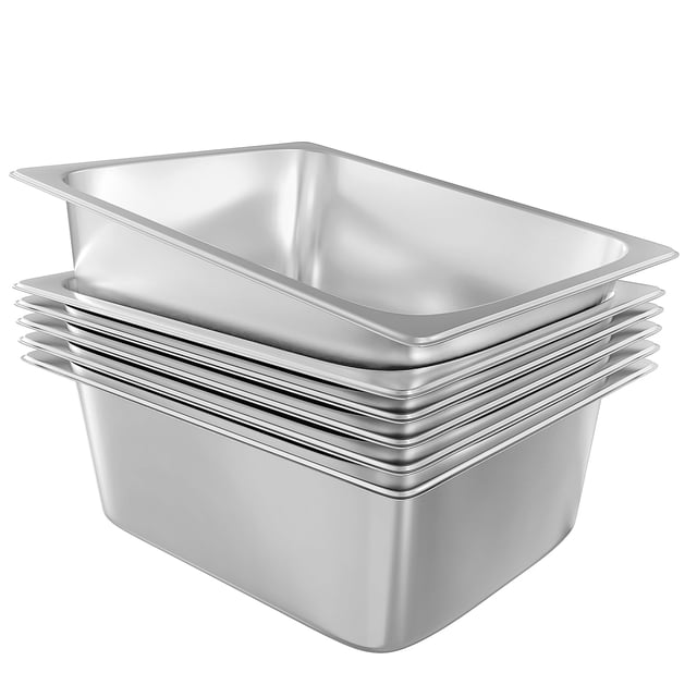 Sartén de mesa de vapor EGGKITPO de acero inoxidable de tamaño medio de 6 pulgadas