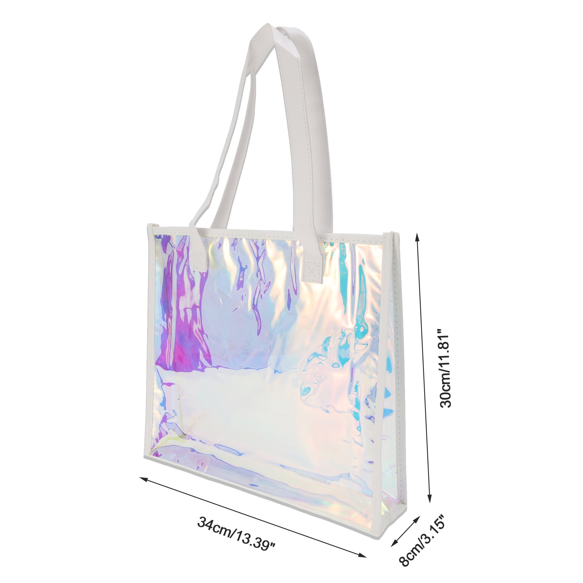 Unique Bargains Edged Reusable Gift Bag Multicolor For All Occasions 1Pc White Multicolor