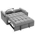 thumbnail image 6 of Grey Velvet Foldable Bed, Adjustable Back And Port For Better Comfort (grey Bed In Grey, User Convenience, 6 of 6