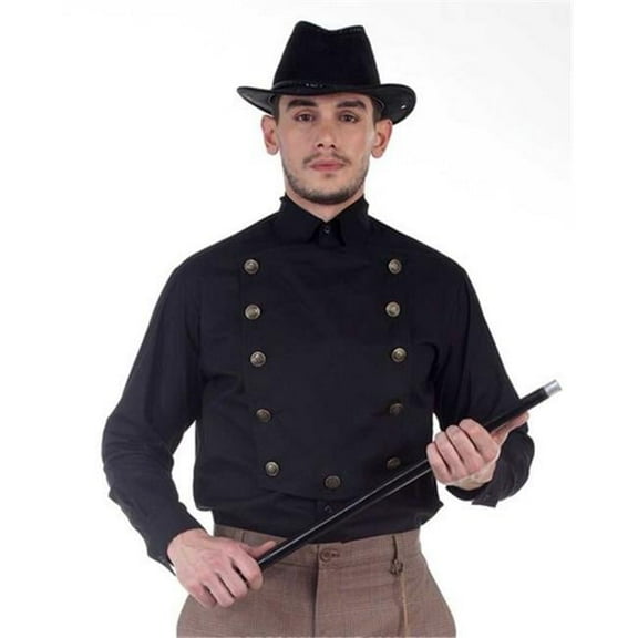 The Pirate Dressing C1291 Black Airship Shirt- Medium