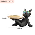 thumbnail image 4 of Estatua de Bulldog de resina, plato de aperitivos de frutas secas, adorno para el hogar, decoración para la sala de estar Hugtrwg Para estrenar, 4 of 9