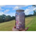thumbnail image 6 of Daisy Cup Iced Coffee Cup Glass - Retro Flower Glass Jar - Believe, 6 of 11