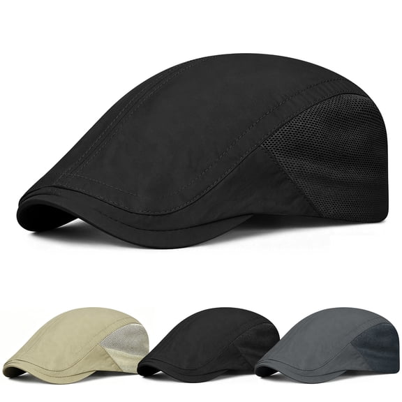 Venoro Summer Sun Protection Newsboy Cap - Breathable Mesh Lightweight Hat for Men Women