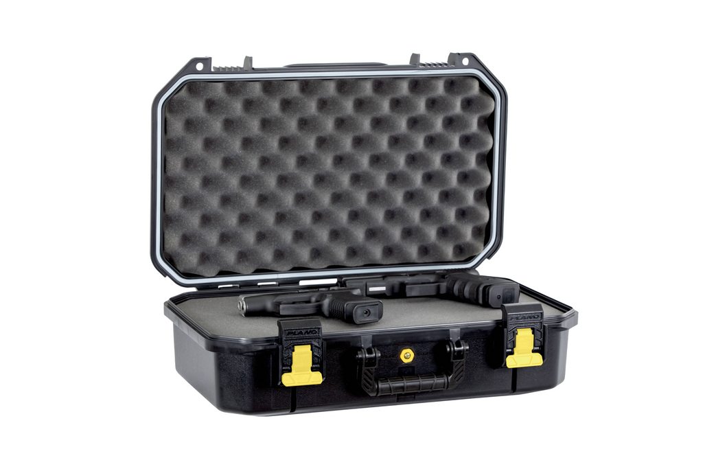 Plano All-Weather Four Pistol Case Watertight & Dust-Proof Gun Case, Black