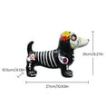 thumbnail image 6 of Dserhfy Halloween Ornament Skeleton Cat Dog Shape Resin Statue Indoor Outdoor Cat Sculpture Haunted House Desktop Decor, 6 of 7
