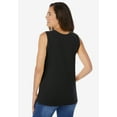 thumbnail image 2 of Woman Within Plus Size Perfect Scoopneck Tank (Petite Available), 2 of 5