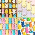 thumbnail image 5 of Cortador de galletas de conejito de 3 piezas para hornear forma de conejo de Pascua con galletas de borde de PVC suave/pastel de galletas/galletas para vacaciones esquí esquí Gafas de esquí, 5 of 5