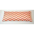 thumbnail image 2 of Aiking Home Luxuries Poly Satin Body Pillow COVER with Zipper Closure, 54 by 20 inch, Orange Chevron, 2 of 4