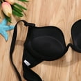 thumbnail image 5 of Women Sexy Seamless Bra Backless Invisible Plunge Deep V Low Cut Push Up Bra, 5 of 6
