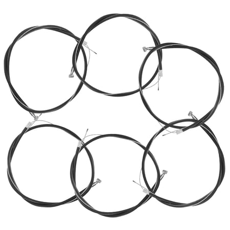 LOLIPPYY 6Pcs Mobility Aid Brake Cable Black Easy Singlehanded Operation Universal Compatible