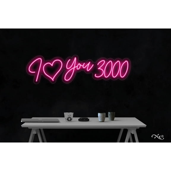 I Love You 3000-LED Neon Sign Made in USA
