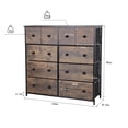 thumbnail image 2 of Cajonera Organizadora de 10 Cajones de Tela Estilo Industrial Atigrado, 2 of 7