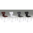 thumbnail image 3 of Creative Images International Faux Leather Dining Chair in Dark Brown (Set of 4), 3 of 3