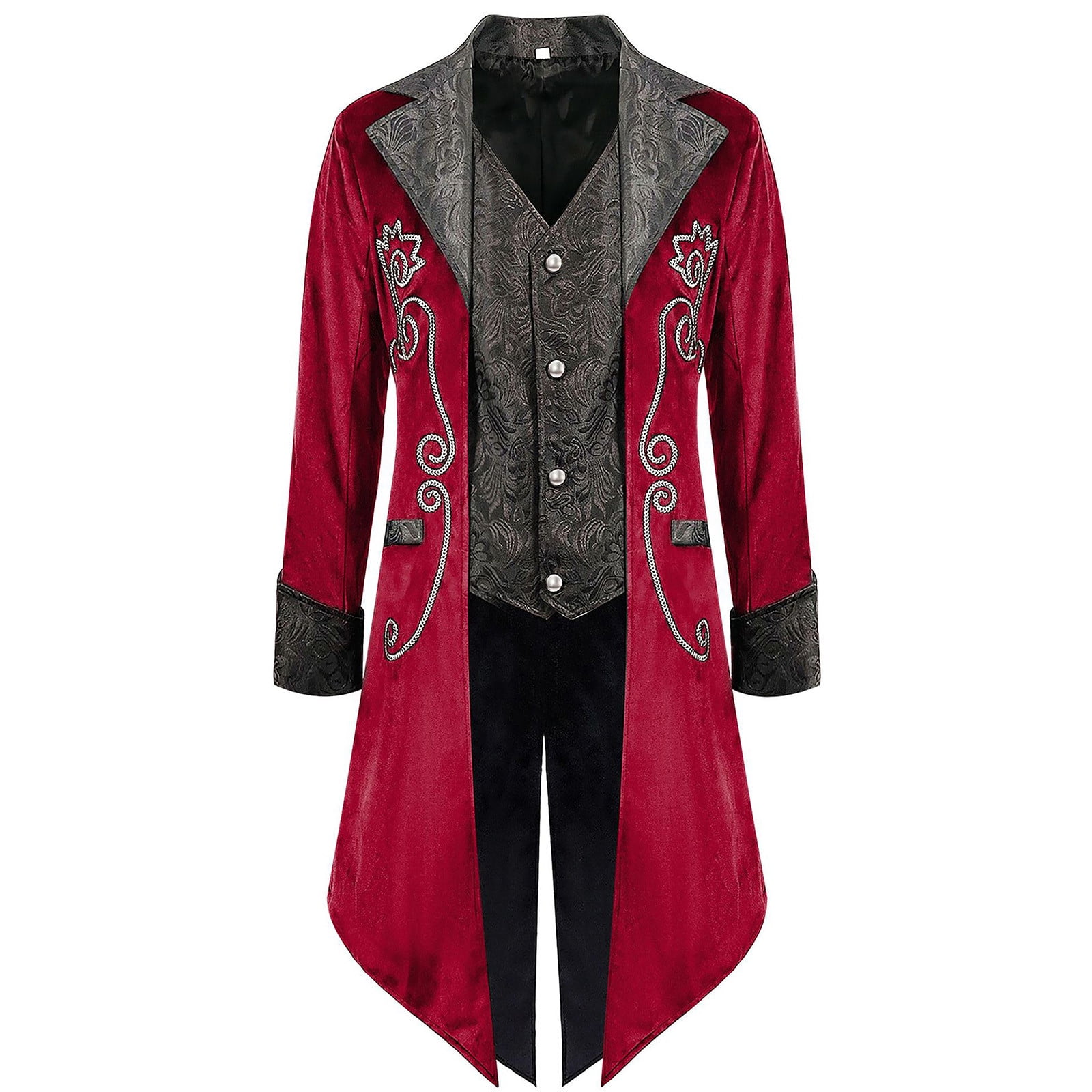 Birdeem Mens Dress Coats Wintermens Gothic Tailcoat Coat Steampunk - Main Image
